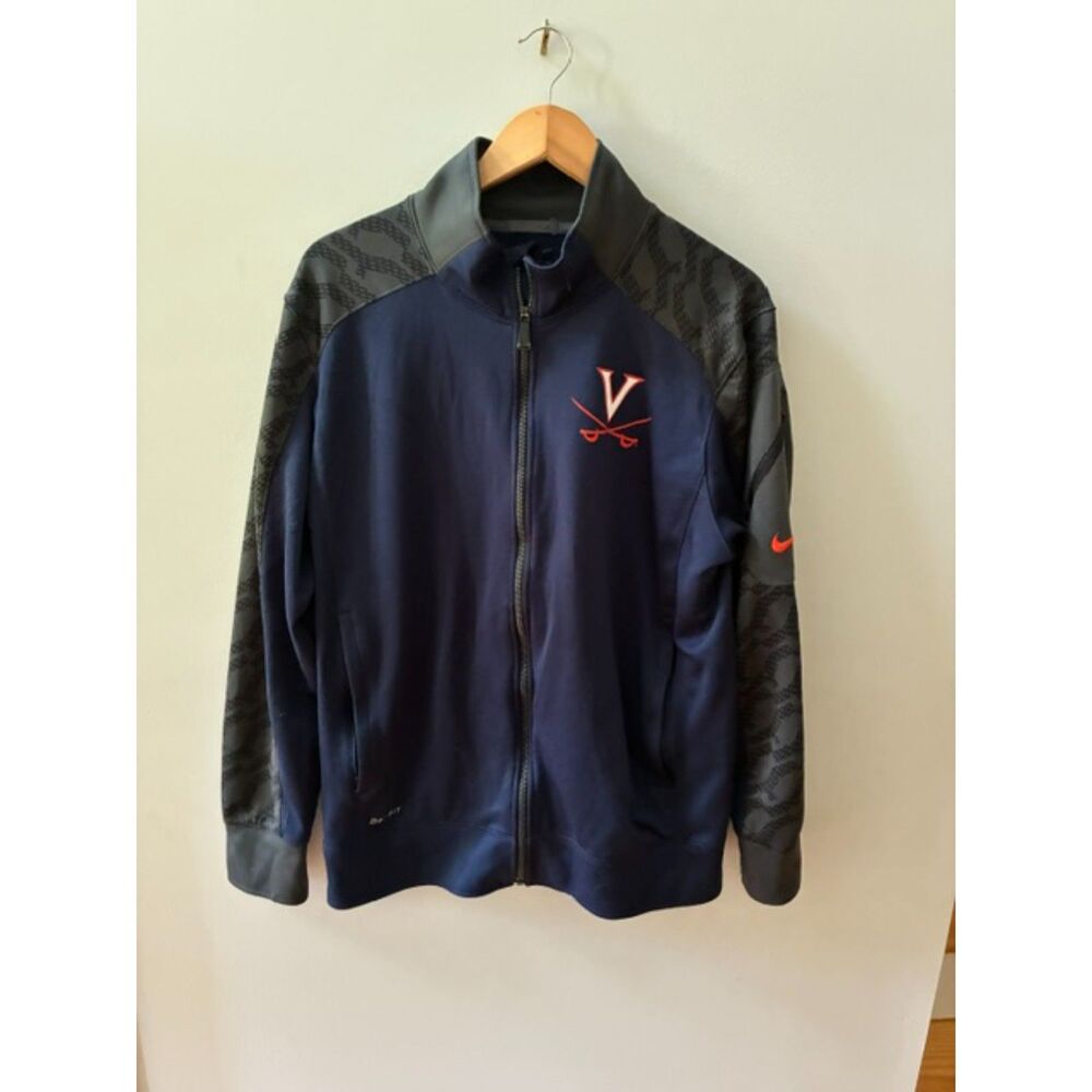 Nike Dri-FIT Virginia Cavaliers Track Jacket Men's Large Navy Full Zip